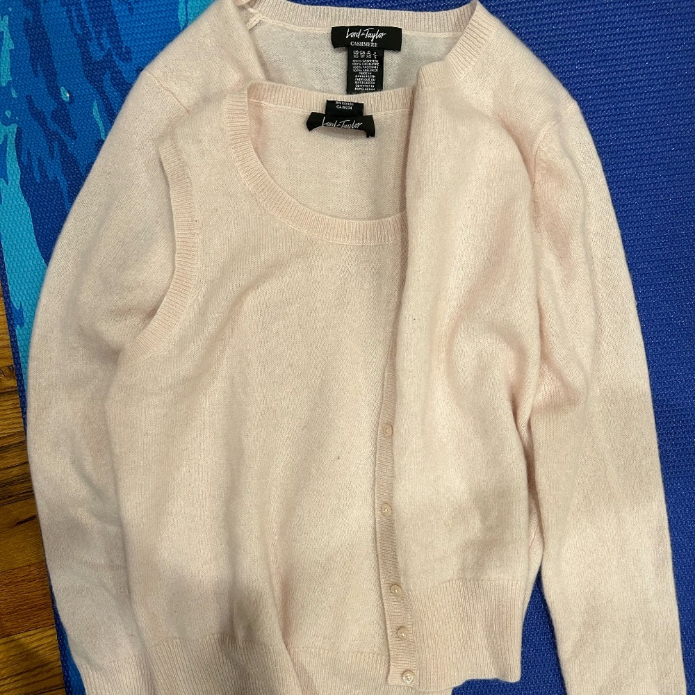 Lord & Taylor Cashmere Tank and Sweater Set